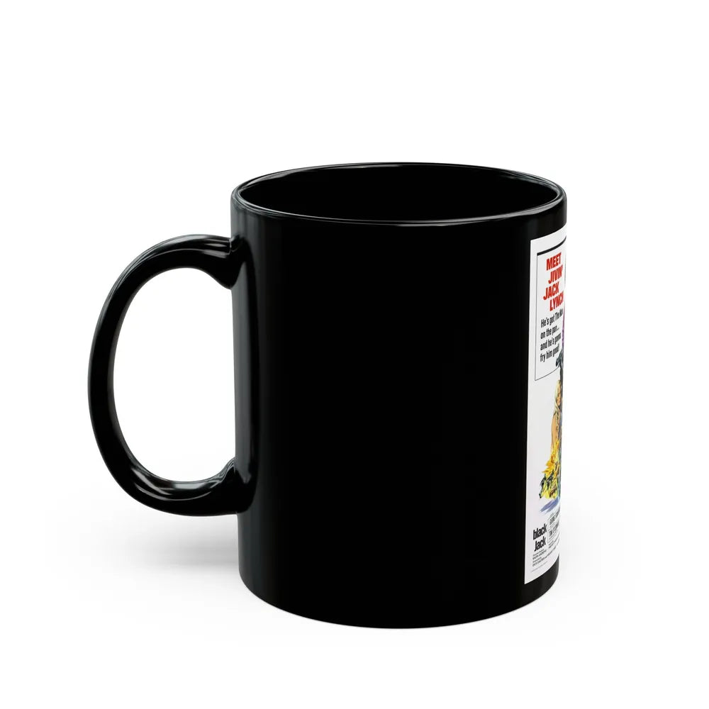 BLACK JACK 1972 Movie Poster - Black Coffee Mug-Go Mug Yourself