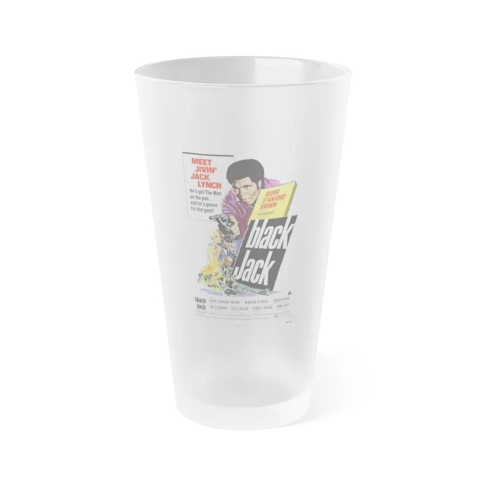 BLACK JACK 1972 Movie Poster - Frosted Pint Glass 16oz-Go Mug Yourself