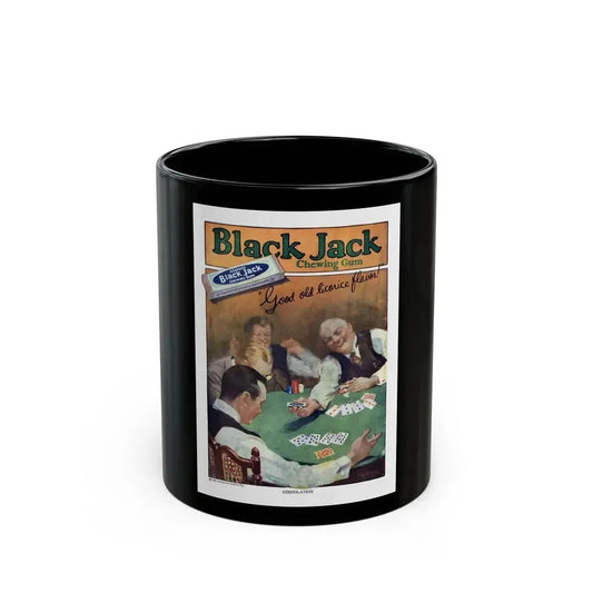 Black Jack ad, The Popular Magazine backcover, April 7, 1923 - Black Coffee Mug 11oz - Go Mug Yourself