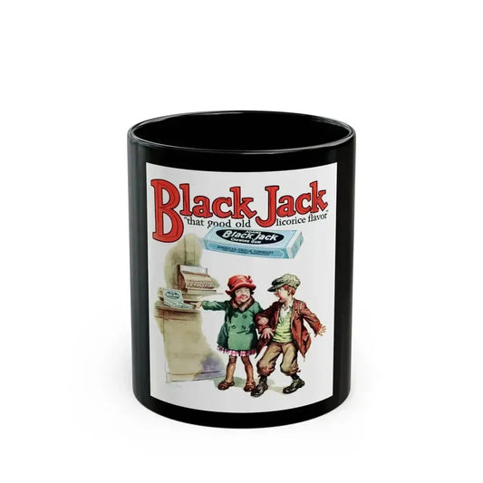 Black Jack ad, True Detective Mysteries, April 1927 - Black Coffee Mug 11oz - Go Mug Yourself