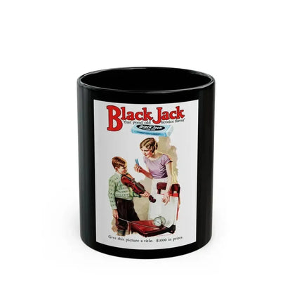 Black Jack ad, True Detective Mysteries, July 1927 - Black Coffee Mug 11oz - Go Mug Yourself