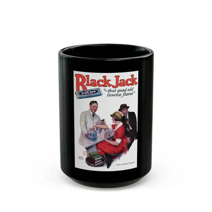 Black Jack advertisement, Adventure, June 20, 1925 - Black Coffee Mug 15oz - Go Mug Yourself
