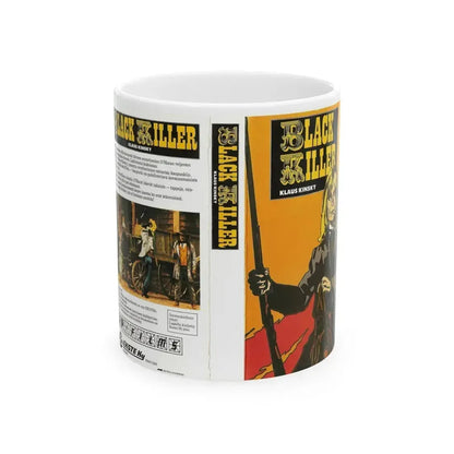 BLACK KILLER (VHS COVER) - White Coffee Mug 11oz - Go Mug Yourself