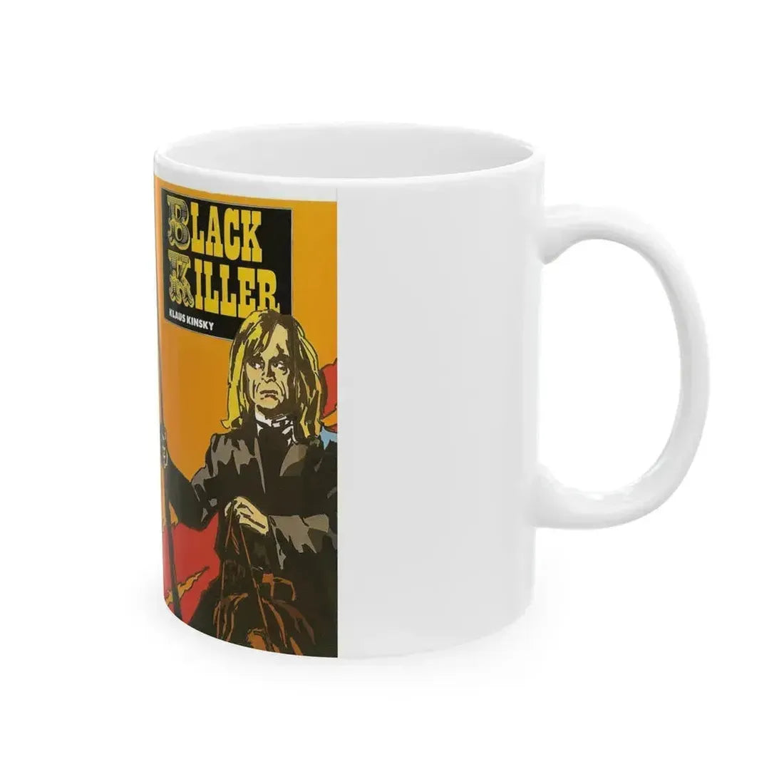 BLACK KILLER (VHS COVER) - White Coffee Mug - Go Mug Yourself