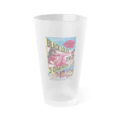 BLACK LOLITA 1974 Movie Poster - Frosted Pint Glass 16oz 16oz Frosted - Go Mug Yourself