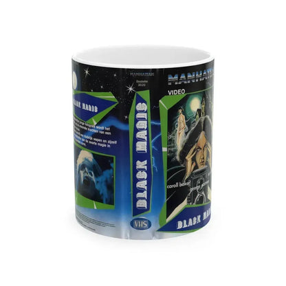 BLACK MAGIC (VHS COVER) - White Coffee Mug 11oz - Go Mug Yourself