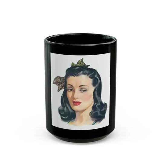 Black Magic Woman advertisement, 1941_ detail - Black Coffee Mug 15oz - Go Mug Yourself