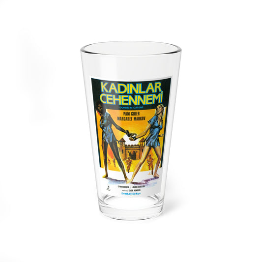 BLACK MAMA WHITE MAMA (TURKISH) 1973 Movie Poster - Pint Glass 16oz-16oz-Go Mug Yourself