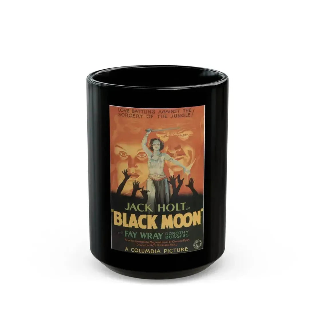 BLACK MOON 1934 Movie Poster - Black Coffee Mug 15oz - Go Mug Yourself