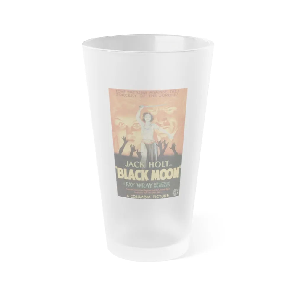 BLACK MOON 1934 Movie Poster - Frosted Pint Glass 16oz-Go Mug Yourself