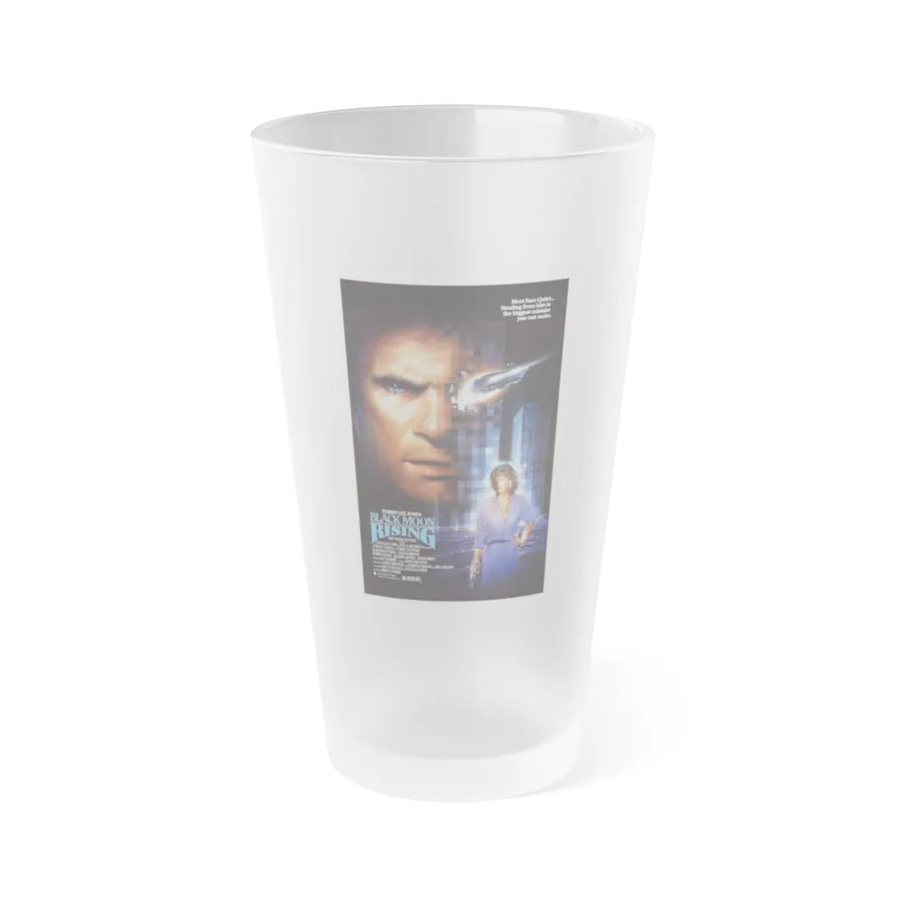 BLACK MOON RISING 1986 Movie Poster - Frosted Pint Glass 16oz-16oz-Frosted-Go Mug Yourself