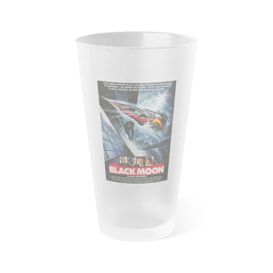 BLACK MOON RISING (GERMAN) 1986 Movie Poster - Frosted Pint Glass 16oz-Go Mug Yourself