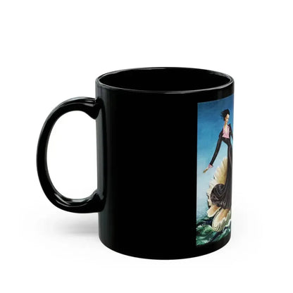 Black Pearl in a Pink Setting, Textron advertisement, 1953 - Black Coffee Mug - Go Mug Yourself