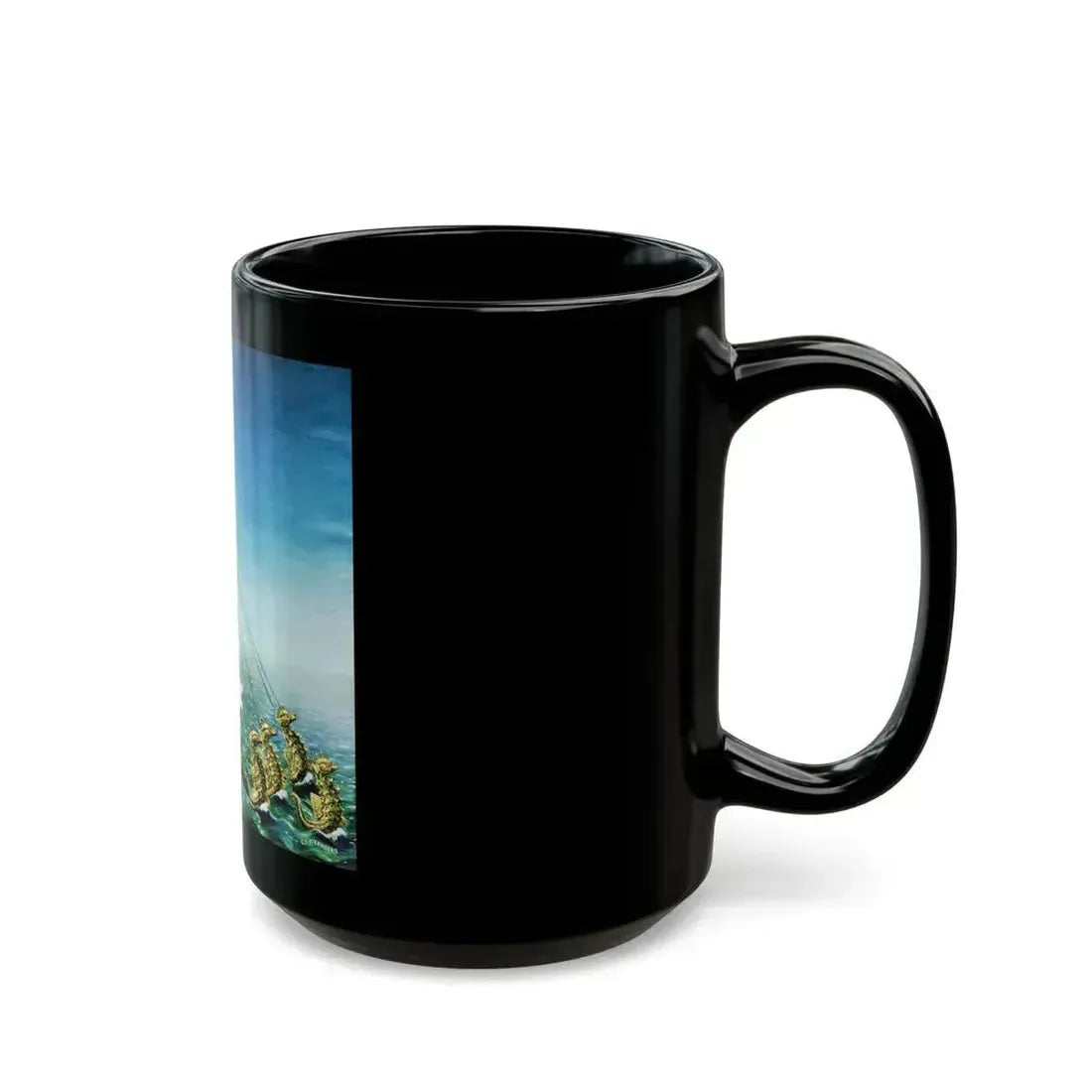 Black Pearl in a Pink Setting, Textron advertisement, 1953 - Black Coffee Mug - Go Mug Yourself