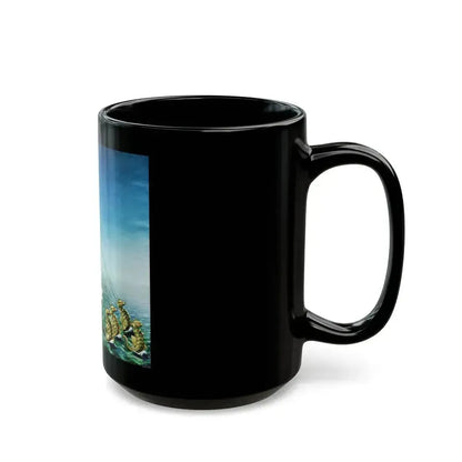 Black Pearl in a Pink Setting, Textron advertisement, 1953 - Black Coffee Mug - Go Mug Yourself