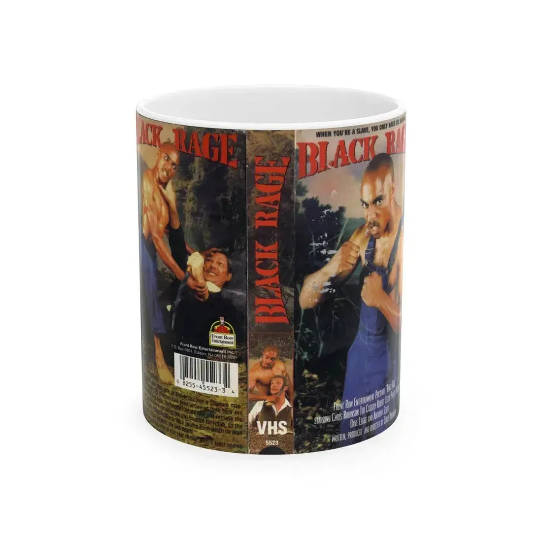 BLACK RAGE (VHS COVER) - White Coffee Mug 11oz - Go Mug Yourself