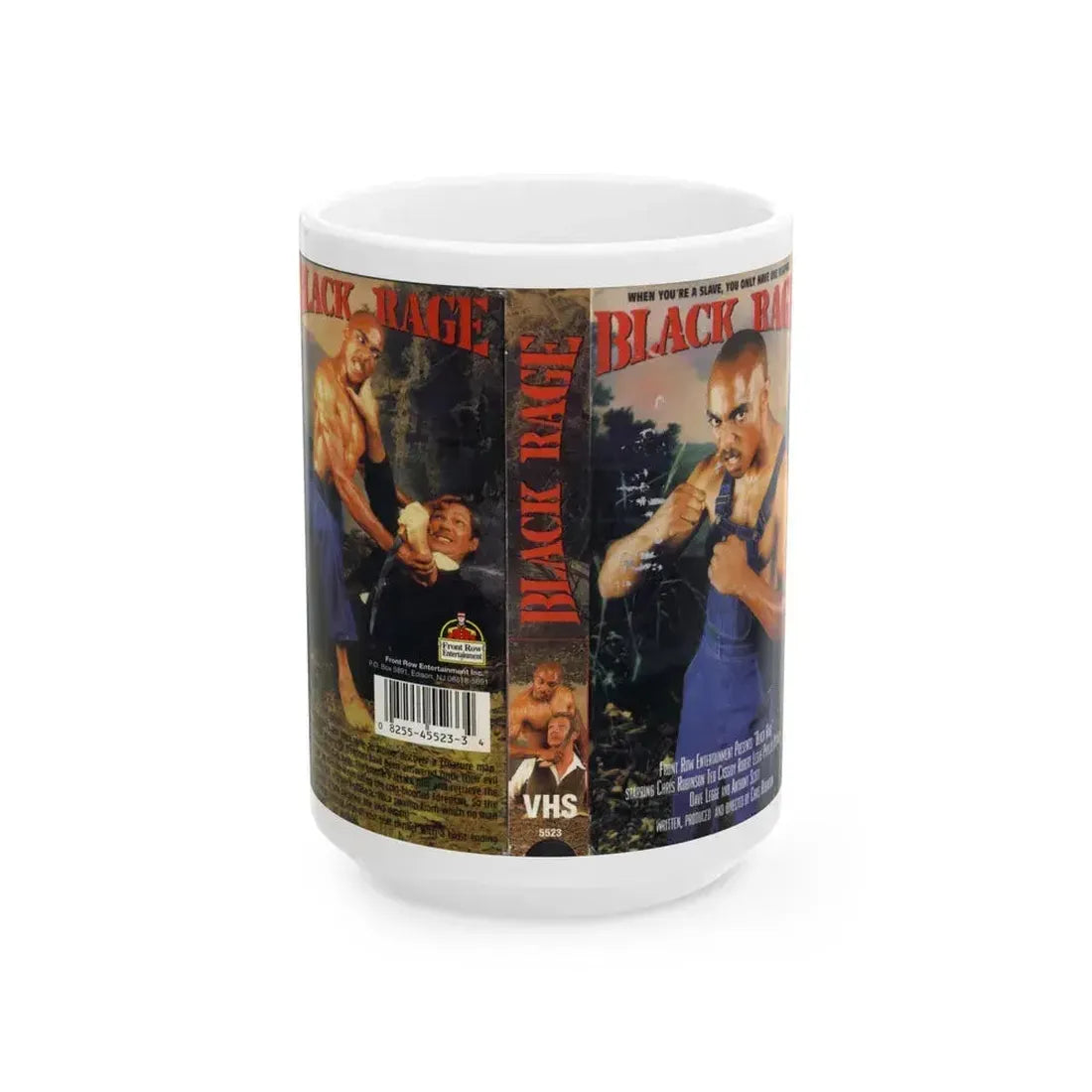 BLACK RAGE (VHS COVER) - White Coffee Mug 15oz - Go Mug Yourself