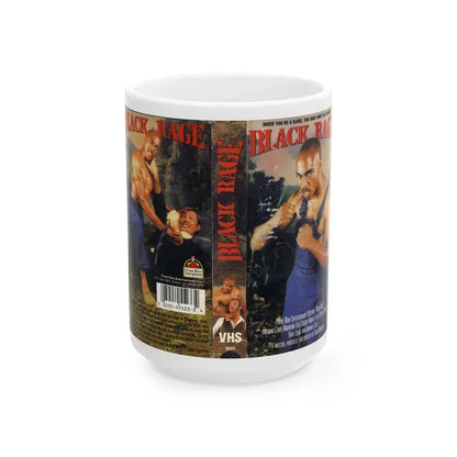 BLACK RAGE (VHS COVER) - White Coffee Mug 15oz - Go Mug Yourself