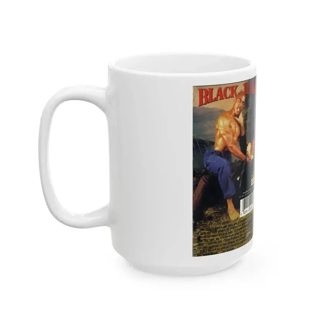 BLACK RAGE (VHS COVER) - White Coffee Mug - Go Mug Yourself