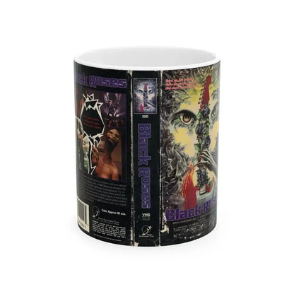 BLACK ROSES (VHS COVER) - White Coffee Mug 11oz - Go Mug Yourself