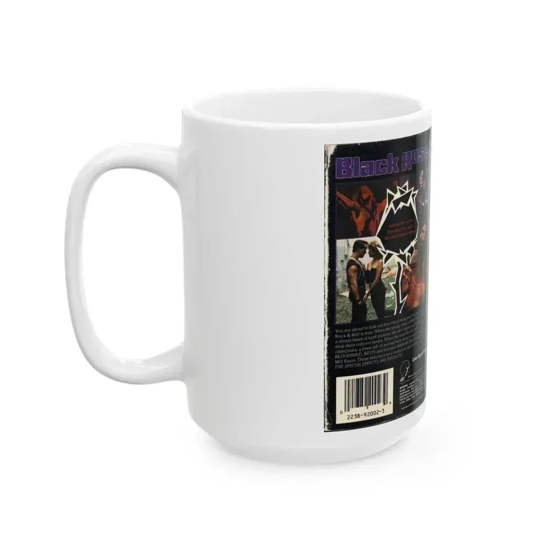 BLACK ROSES (VHS COVER) - White Coffee Mug - Go Mug Yourself