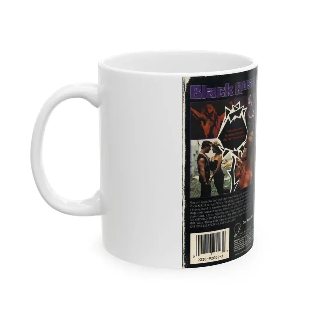 BLACK ROSES (VHS COVER) - White Coffee Mug - Go Mug Yourself