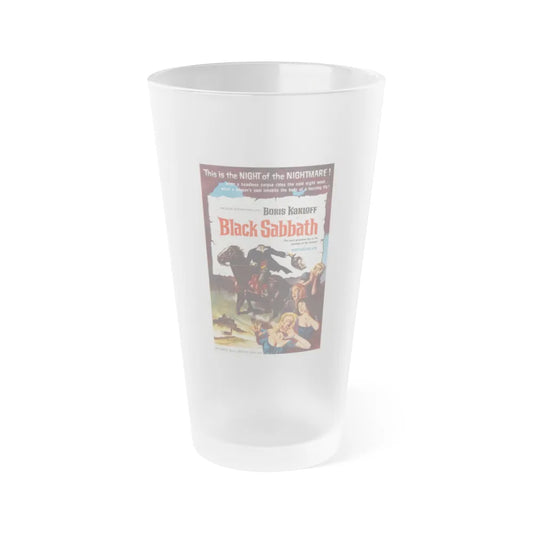 BLACK SABBATH 1963 Movie Poster - Frosted Pint Glass 16oz-16oz-Frosted-Go Mug Yourself