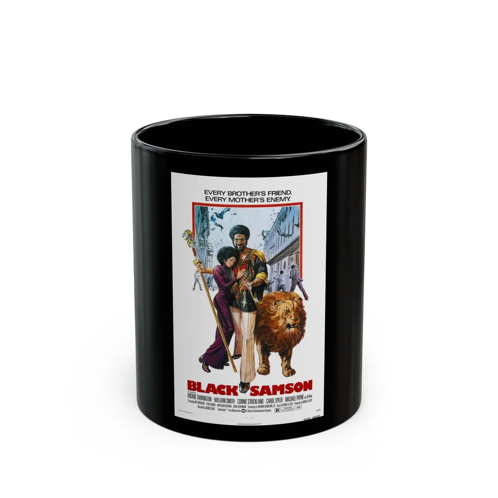 BLACK SAMSON 1974 Movie Poster - Black Coffee Mug-11oz-Go Mug Yourself