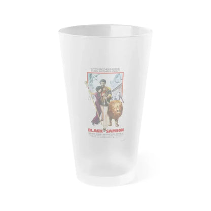 BLACK SAMSON 1974 Movie Poster - Frosted Pint Glass 16oz 16oz Frosted - Go Mug Yourself