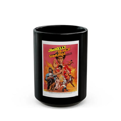BLACK SAMURAI 1977 Movie Poster - Black Coffee Mug 15oz - Go Mug Yourself