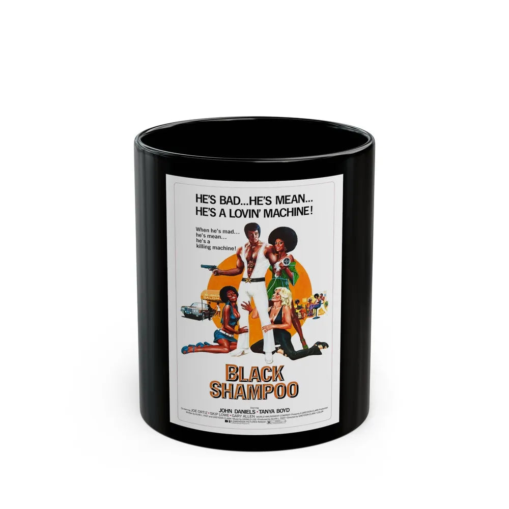 BLACK SHAMPOO 1976 Movie Poster - Black Coffee Mug-11oz-Go Mug Yourself