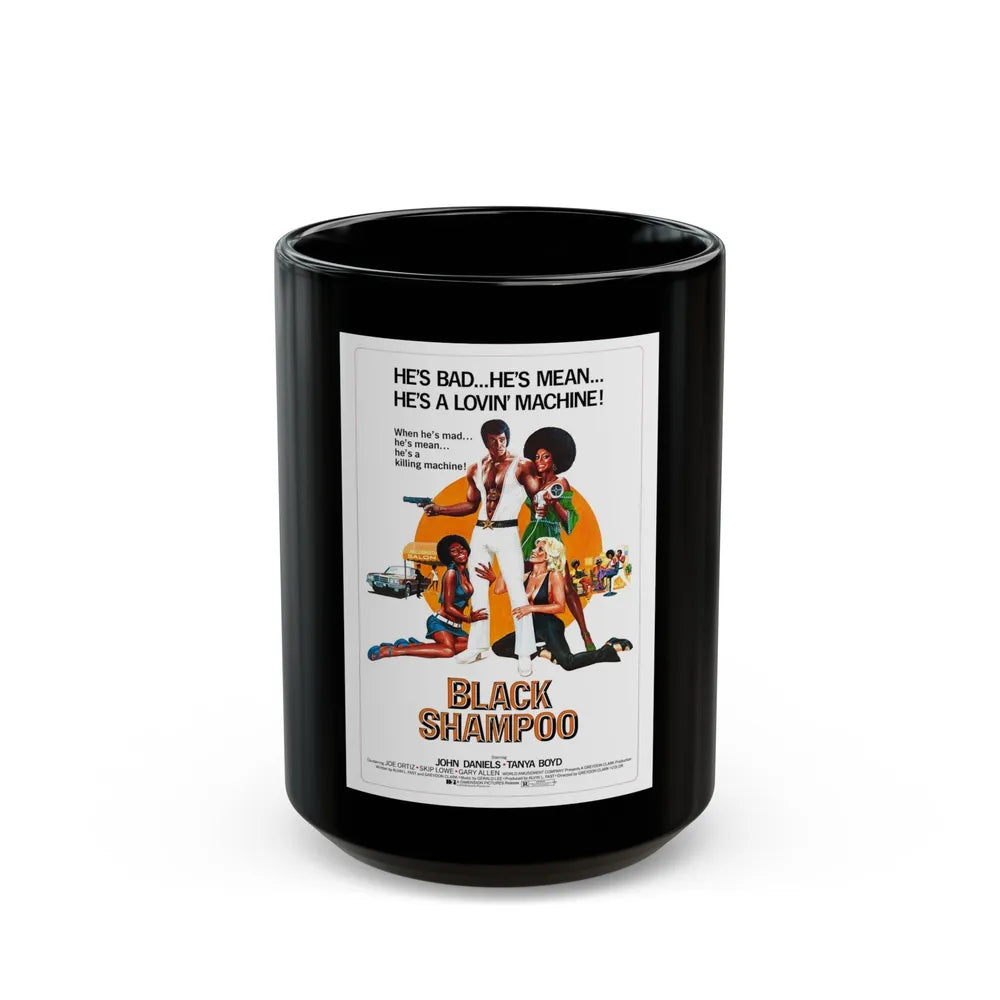 BLACK SHAMPOO 1976 Movie Poster - Black Coffee Mug-15oz-Go Mug Yourself