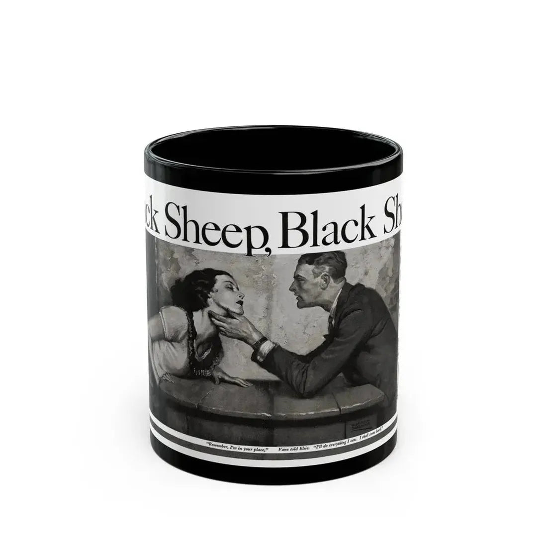 Black Sheep, Black Sheep (Pt. 3), Cosmopolitan, January 1933 - Black Coffee Mug 11oz - Go Mug Yourself