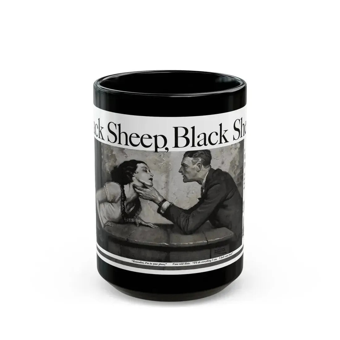 Black Sheep, Black Sheep (Pt. 3), Cosmopolitan, January 1933 - Black Coffee Mug 15oz - Go Mug Yourself