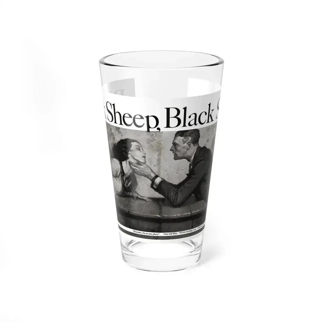 Black Sheep, Black Sheep (Pt. 3), Cosmopolitan, January 1933 (Magazine Illustration) Pint Glass 16oz 16oz - Go Mug Yourself