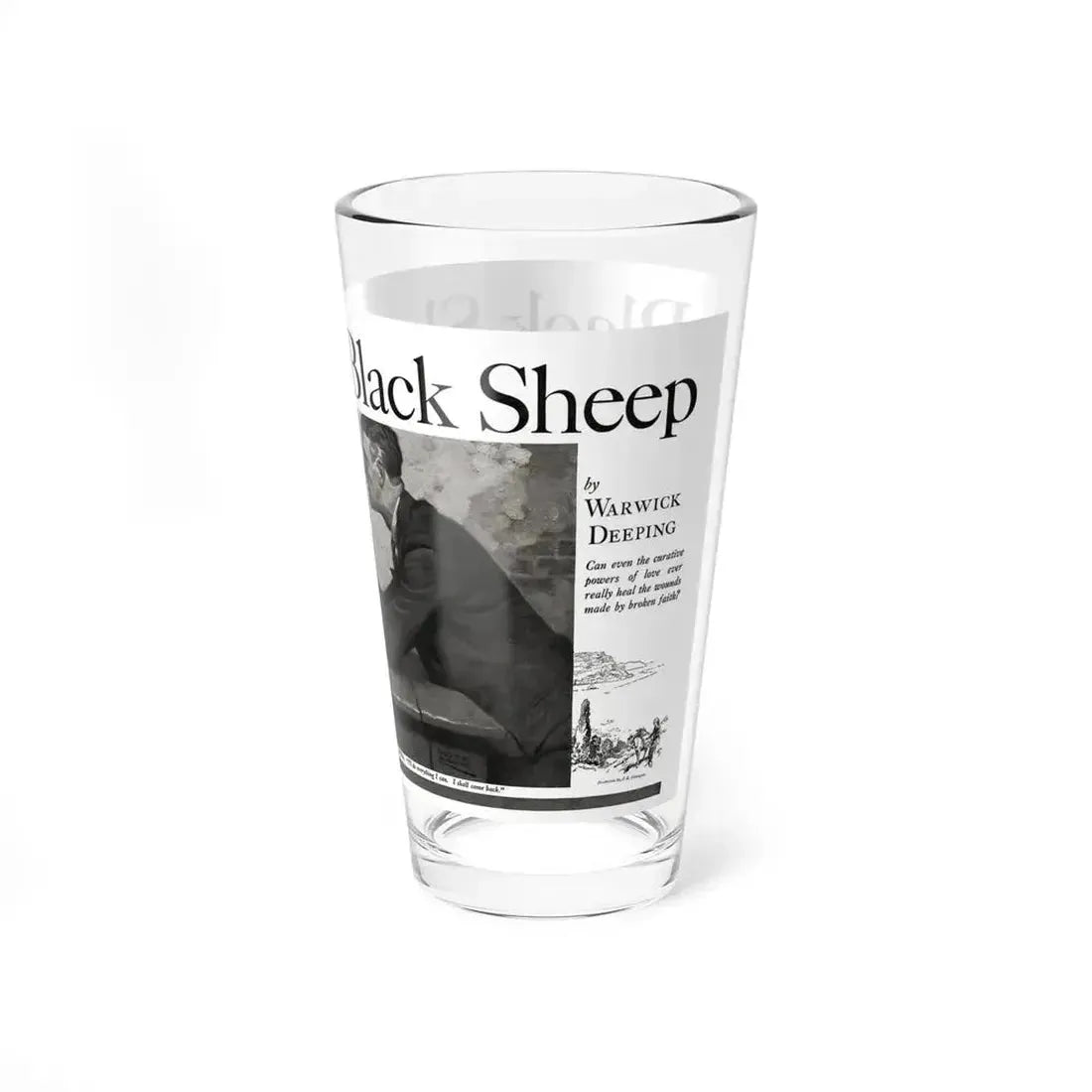 Black Sheep, Black Sheep (Pt. 3), Cosmopolitan, January 1933 (Magazine Illustration) Pint Glass 16oz - Go Mug Yourself