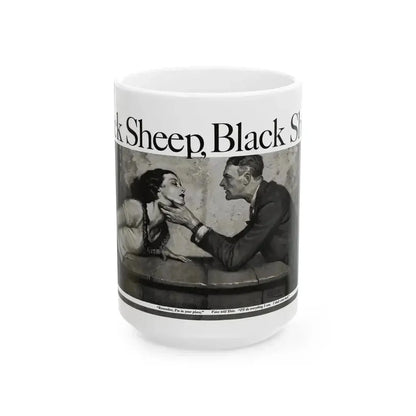 Black Sheep, Black Sheep (Pt. 3), Cosmopolitan, January 1933 - White Coffee Mug 15oz - Go Mug Yourself