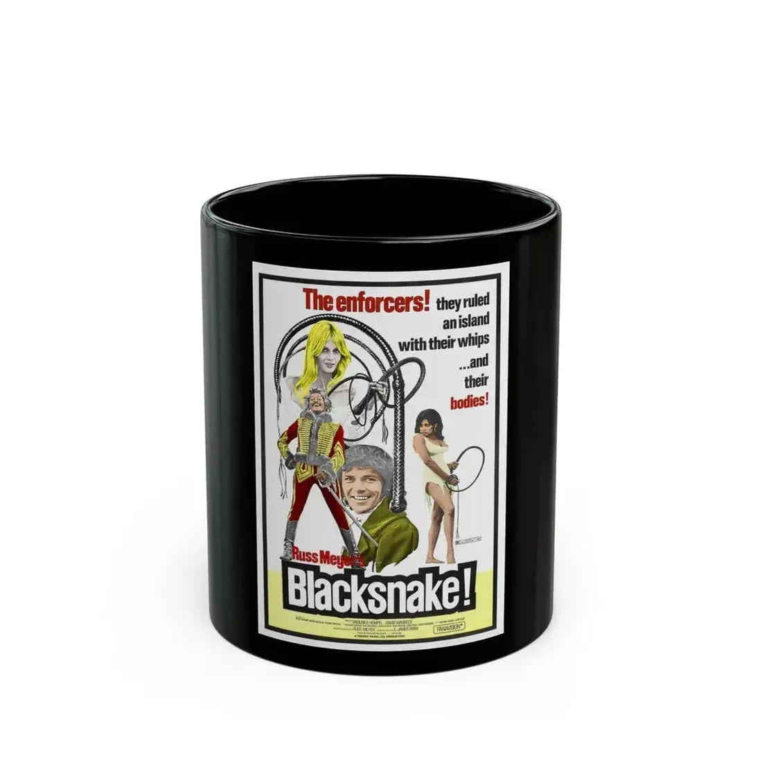BLACK SNAKE 1973 Movie Poster - Black Coffee Mug 11oz - Go Mug Yourself
