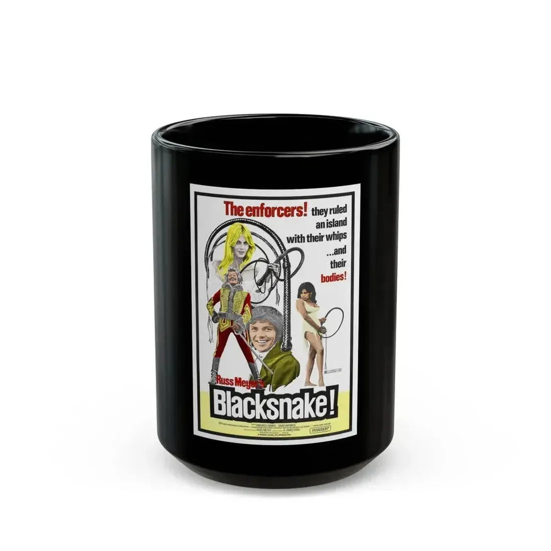 BLACK SNAKE 1973 Movie Poster - Black Coffee Mug 15oz - Go Mug Yourself