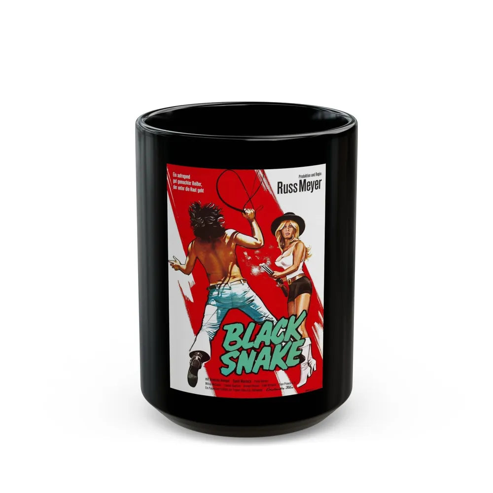 BLACK SNAKE (GERMAN) 1973 Movie Poster - Black Coffee Mug-15oz-Go Mug Yourself