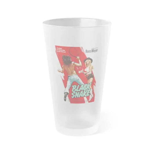 BLACK SNAKE (GERMAN) 1973 Movie Poster - Frosted Pint Glass 16oz 16oz Frosted - Go Mug Yourself