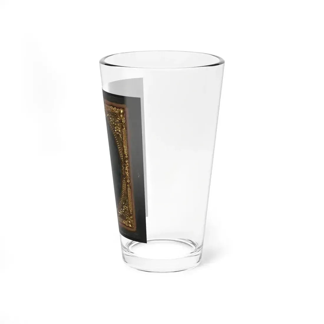 Black Soldier Seated With Pistol In Hand, Watch Chain In Pocket (U.S. Civil War) Pint Glass 16oz - Go Mug Yourself