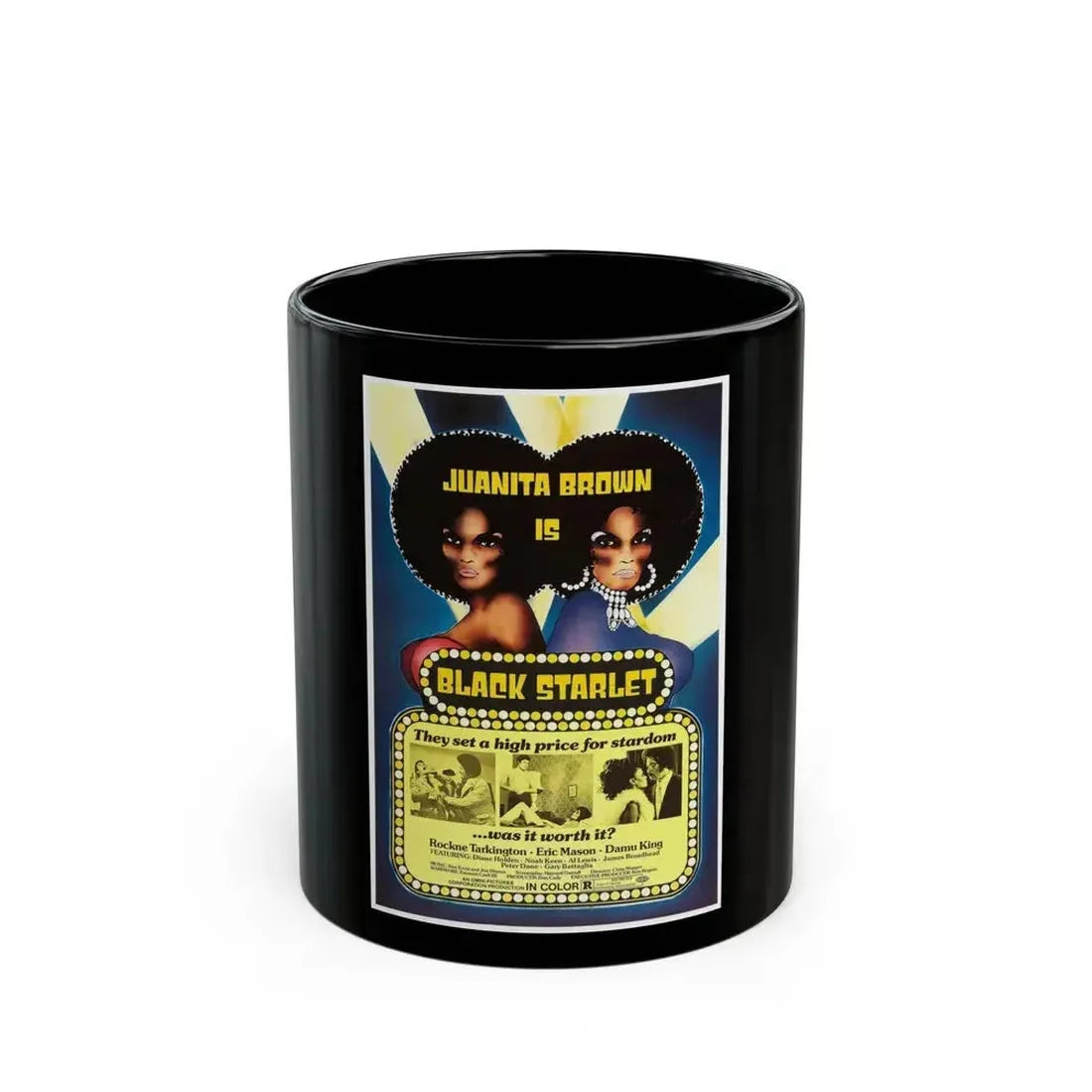 BLACK STARLET 1974 Movie Poster - Black Coffee Mug 11oz - Go Mug Yourself