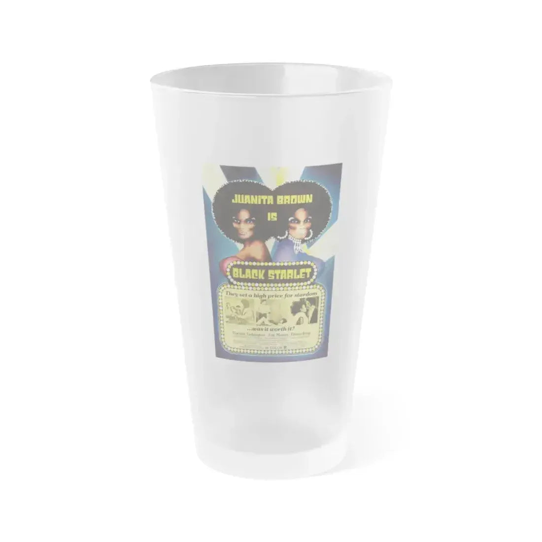 BLACK STARLET 1974 Movie Poster - Frosted Pint Glass 16oz 16oz Frosted - Go Mug Yourself