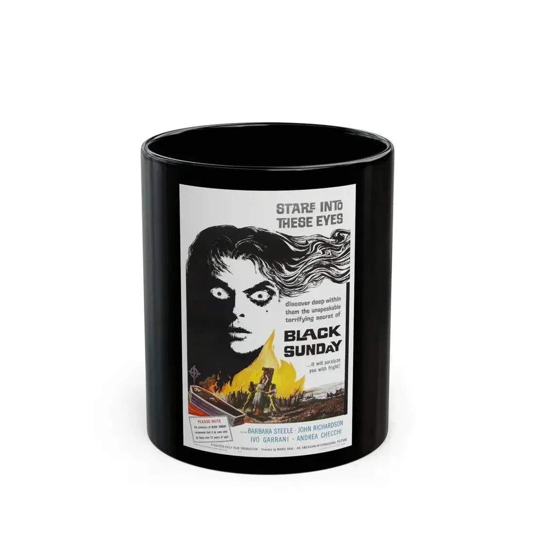 BLACK SUNDAY 1977 Movie Poster - Black Coffee Mug 11oz - Go Mug Yourself
