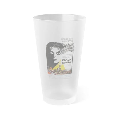 BLACK SUNDAY 1977 Movie Poster - Frosted Pint Glass 16oz-16oz-Frosted-Go Mug Yourself