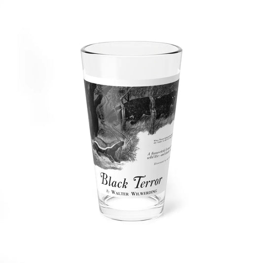 Black Terror (1), Bluebook, July 1931 (Magazine Illustration) Pint Glass 16oz-16oz-Go Mug Yourself