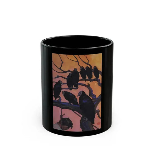 Black Thunder Trail, Wild West Weekly, April 1939 - Black Coffee Mug 11oz - Go Mug Yourself