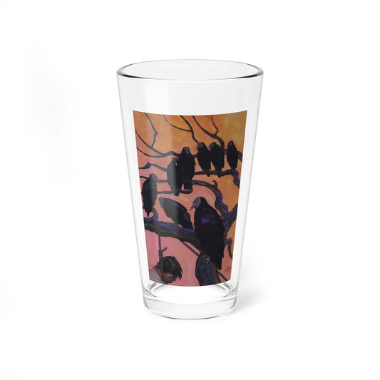 Black Thunder Trail, Wild West Weekly, April 1939 (Magazine Illustration) Pint Glass 16oz-16oz-Go Mug Yourself