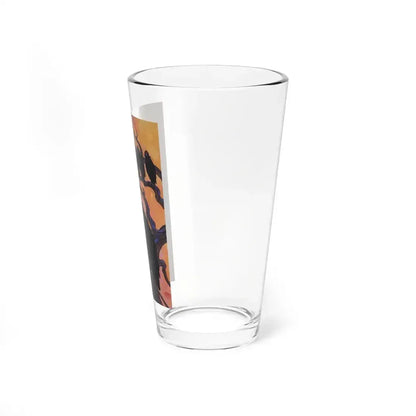 Black Thunder Trail, Wild West Weekly, April 1939 (Magazine Illustration) Pint Glass 16oz - Go Mug Yourself